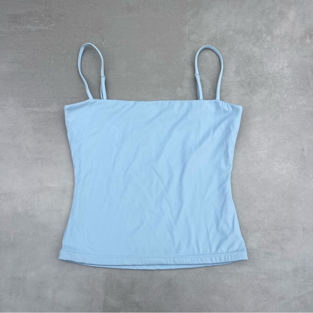 Blue Stretchy Smoothing Tank Top